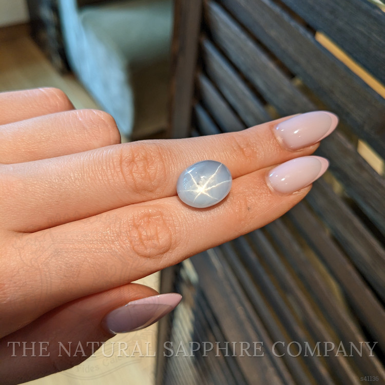 23.95 Ct. Greyish Blue Star Sapphire from Ceylon (Sri Lanka)