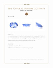 1.13 Ct. Blue Sapphire from Ceylon (Sri Lanka) Appraisal