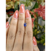 1.00 Ct. Blue Sapphire from Ceylon (Sri Lanka) Life Style