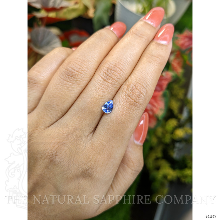 0.81 Ct. Blue Sapphire from Ceylon (Sri Lanka)