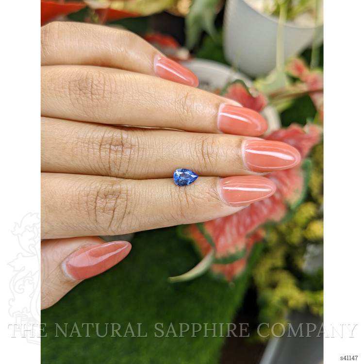 0.81 Ct. Blue Sapphire from Ceylon (Sri Lanka)
