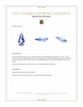 1.14 Ct. Blue Sapphire from Ceylon (Sri Lanka) Appraisal