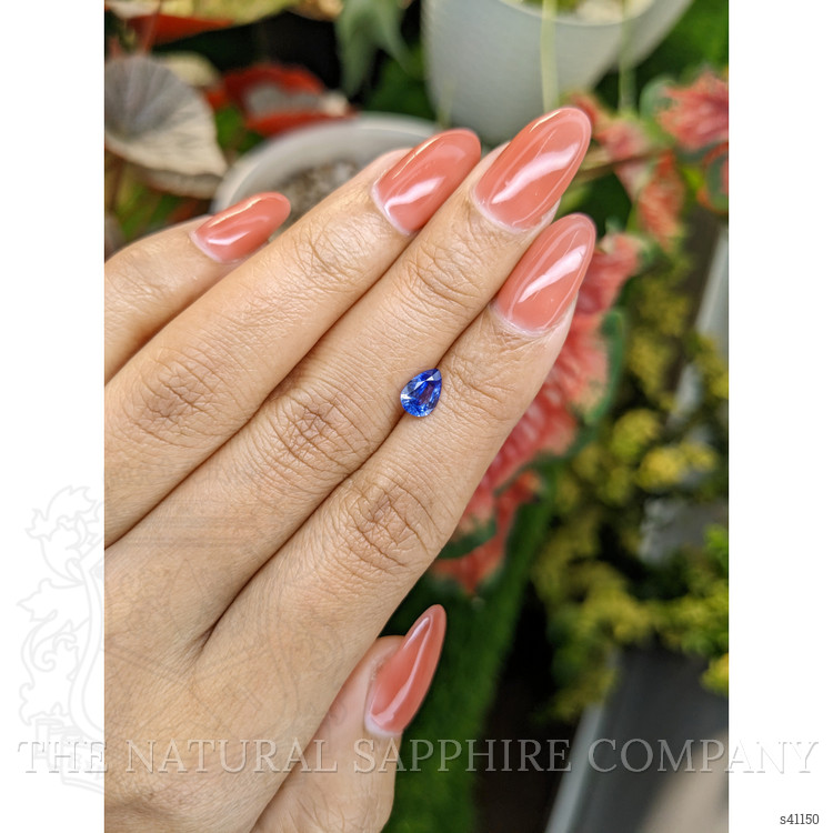 0.75 Ct. Blue Sapphire from Ceylon (Sri Lanka)