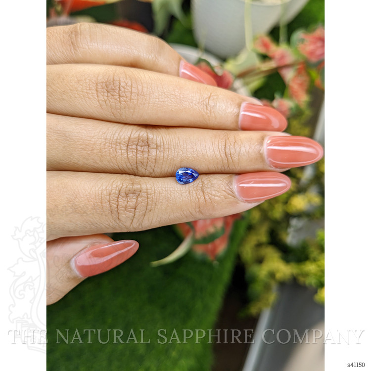 0.75 Ct. Blue Sapphire from Ceylon (Sri Lanka)