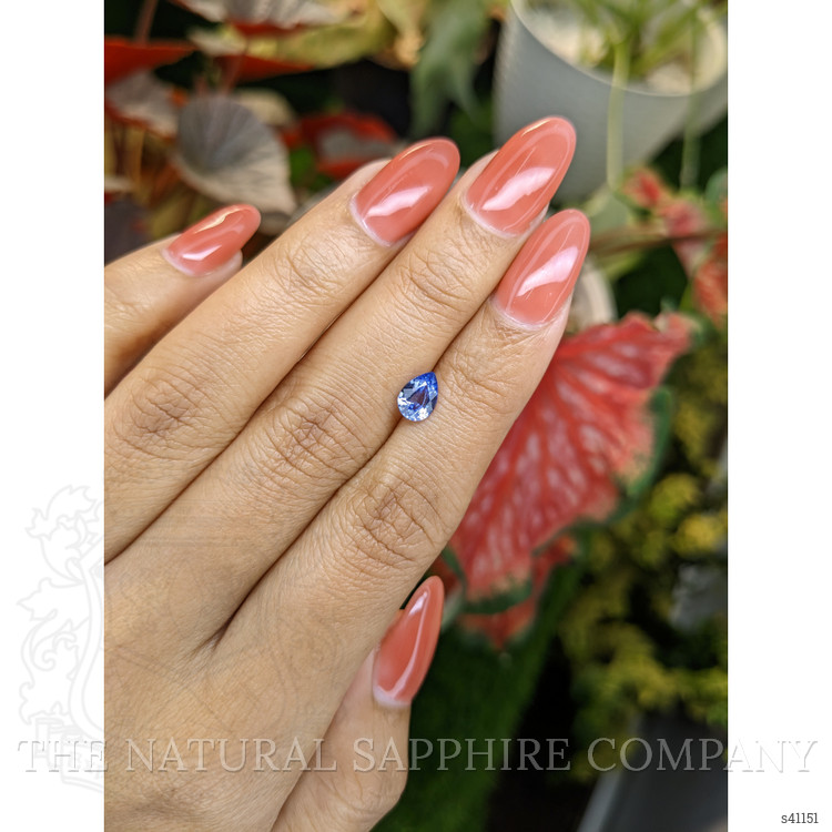 0.85 Ct. Blue Sapphire from Ceylon (Sri Lanka)