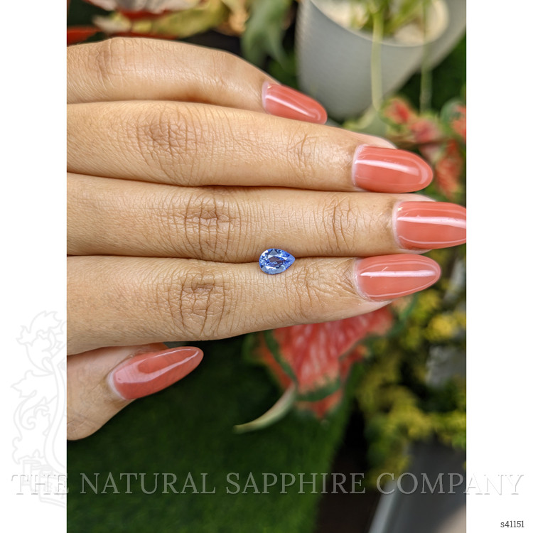 0.85 Ct. Blue Sapphire from Ceylon (Sri Lanka)
