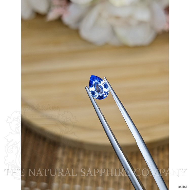 0.85 Ct. Blue Sapphire from Ceylon (Sri Lanka)
