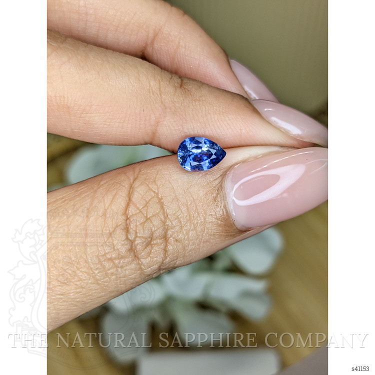0.93 Ct. Blue Sapphire from Ceylon (Sri Lanka)