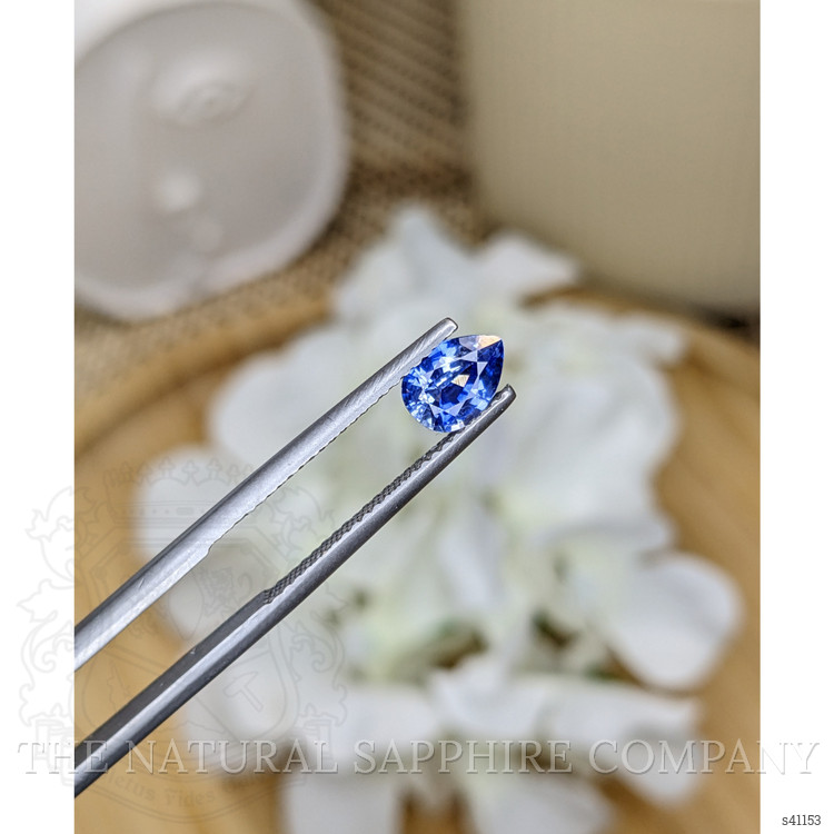 0.93 Ct. Blue Sapphire from Ceylon (Sri Lanka)