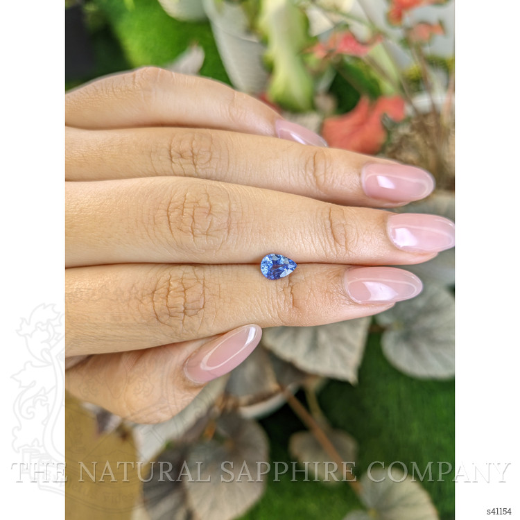 0.97 Ct. Blue Sapphire from Ceylon (Sri Lanka)