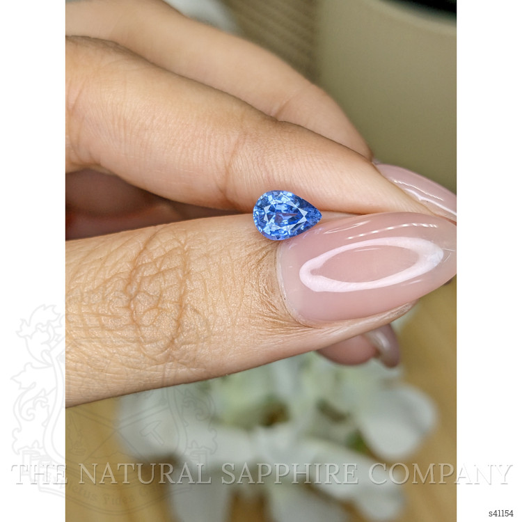 0.97 Ct. Blue Sapphire from Ceylon (Sri Lanka)