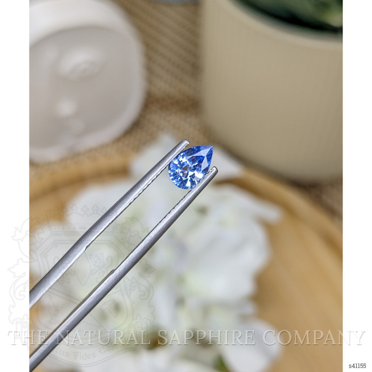 0.83 Ct. Blue Sapphire from Ceylon (Sri Lanka)
