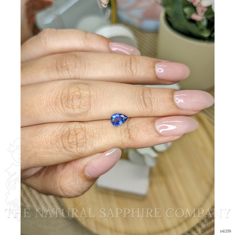 0.65 Ct. Blue Sapphire from Ceylon (Sri Lanka)