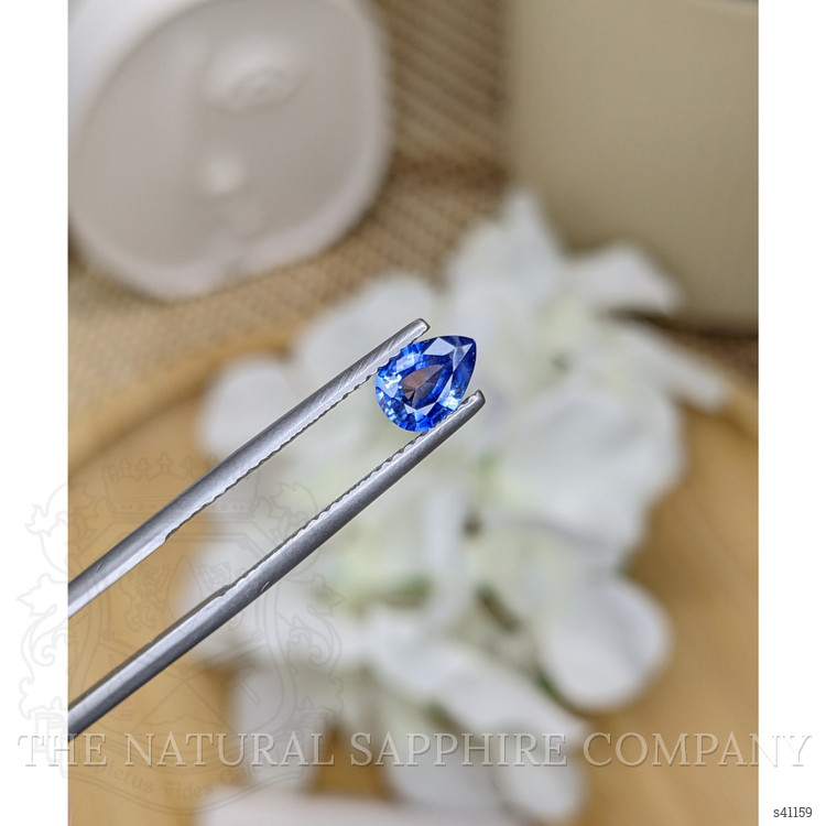 0.65 Ct. Blue Sapphire from Ceylon (Sri Lanka)