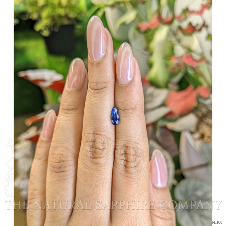 0.65 Ct. Blue Sapphire from Ceylon (Sri Lanka)