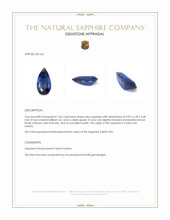 1.06 Ct. Blue Sapphire from Ceylon (Sri Lanka) Appraisal