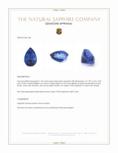 1.43 Ct. Blue Sapphire from Ceylon (Sri Lanka) Appraisal