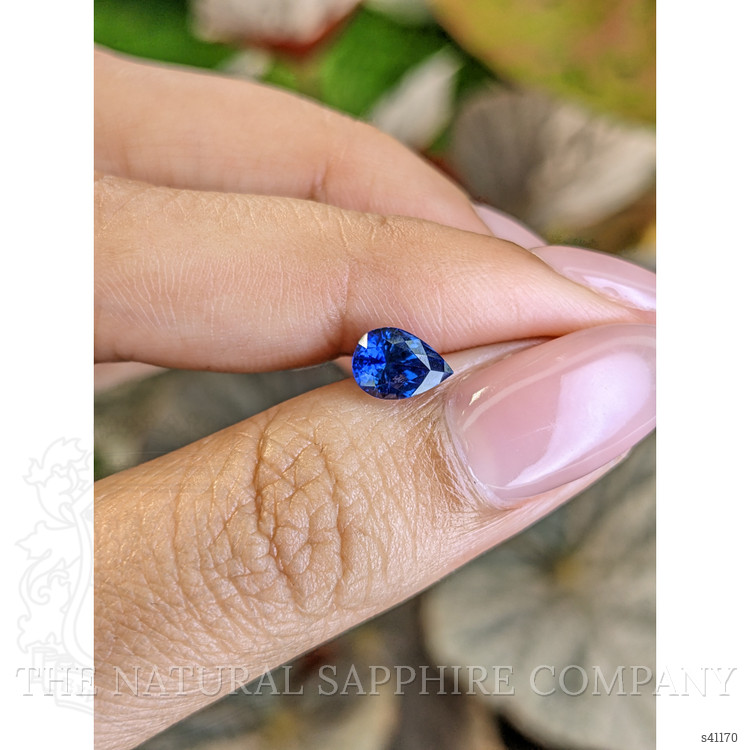 1.35 Ct. Blue Sapphire from Ceylon (Sri Lanka)