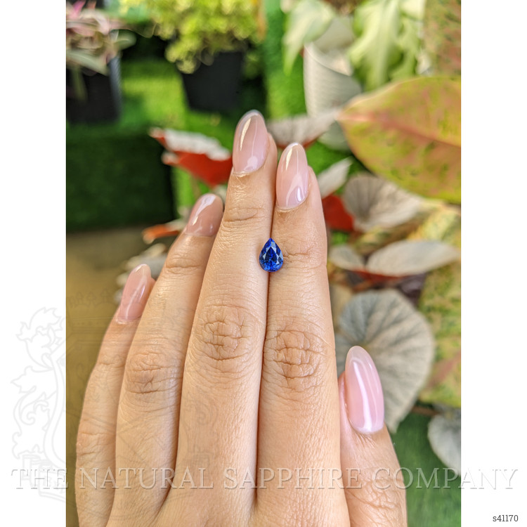 1.35 Ct. Blue Sapphire from Ceylon (Sri Lanka)
