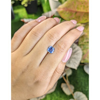 1.68 Ct. Blue Sapphire from Ceylon (Sri Lanka) Life Style