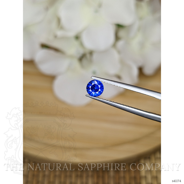 0.79 Ct. Blue Sapphire from Ceylon (Sri Lanka)