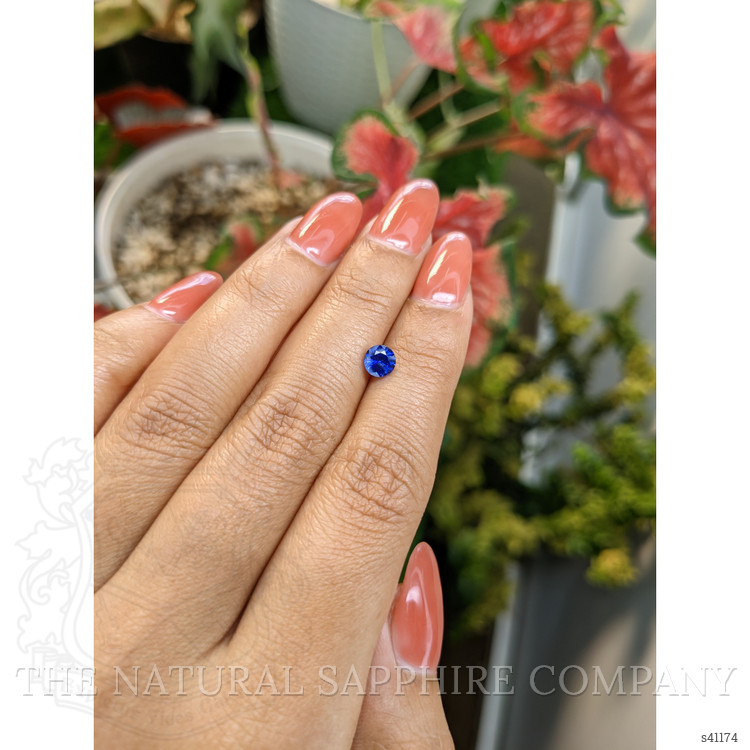 0.79 Ct. Blue Sapphire from Ceylon (Sri Lanka)