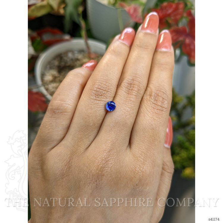 0.79 Ct. Blue Sapphire from Ceylon (Sri Lanka)