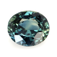 0.90 Ct. Bluish Green Sapphire from Madagascar Video