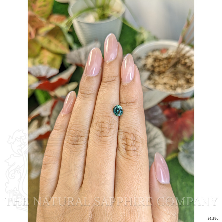 0.90 Ct. Bluish Green Sapphire from Madagascar