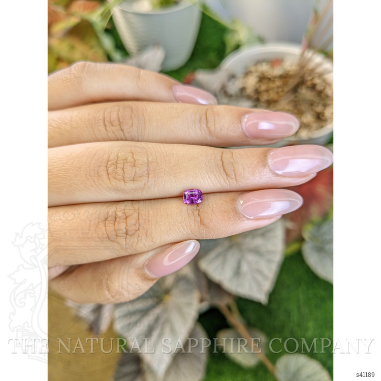 0.59 Ct. Pinkish Purple Sapphire from Ceylon (Sri Lanka)