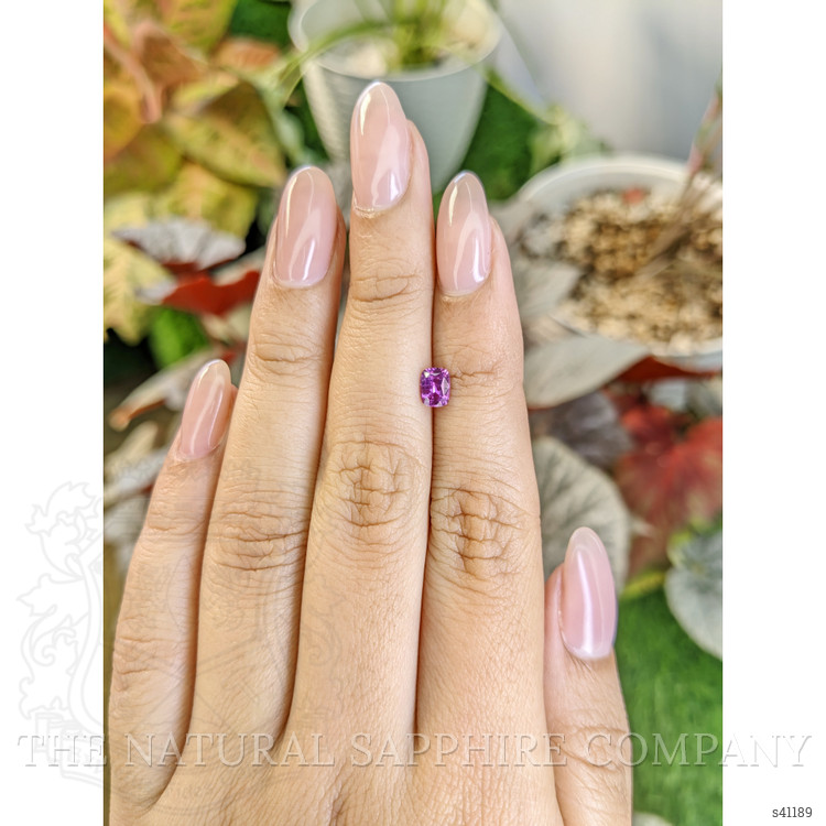 0.59 Ct. Pinkish Purple Sapphire from Ceylon (Sri Lanka)