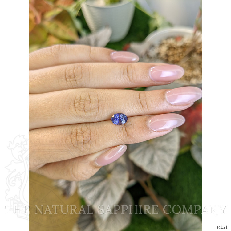 1.65 Ct. Violet Sapphire from Ceylon (Sri Lanka)