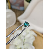 1.25 Ct. Bluish Green Sapphire from Madagascar Life Style