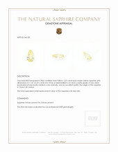 2.33 Ct. Yellow Sapphire from Ceylon (Sri Lanka) Appraisal