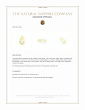 2.33 Ct. Yellow Sapphire from Ceylon (Sri Lanka) Appraisal