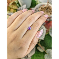 1.02 Ct. Pinkish Purple Sapphire from Ceylon (Sri Lanka) Life Style