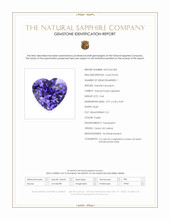 0.64 Ct. Purple Sapphire from Ceylon (Sri Lanka) Scan Report