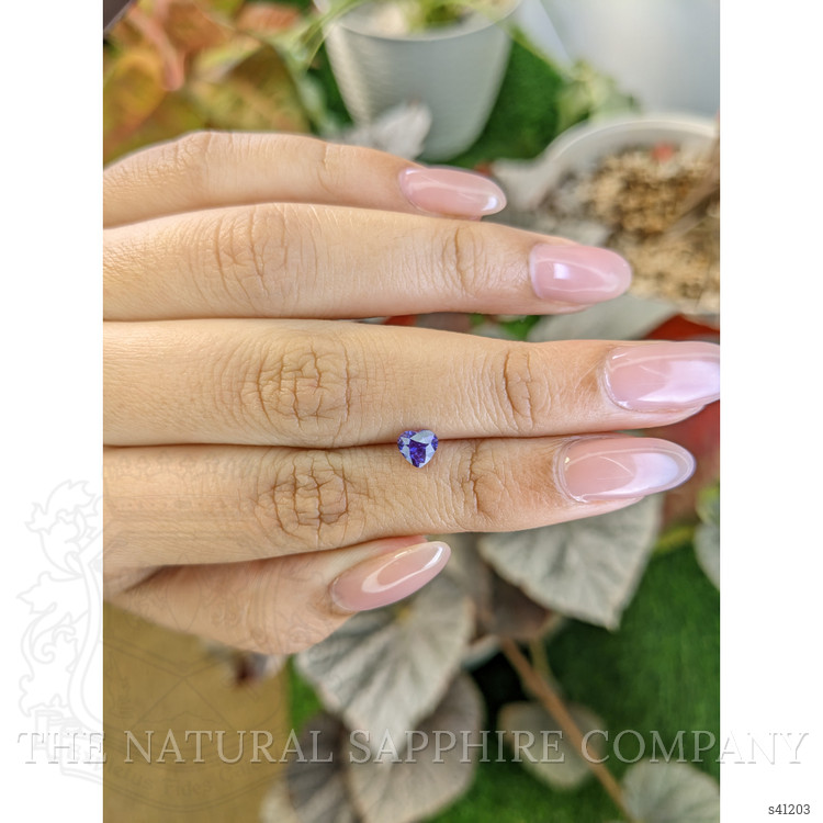 0.64 Ct. Purple Sapphire from Ceylon (Sri Lanka)