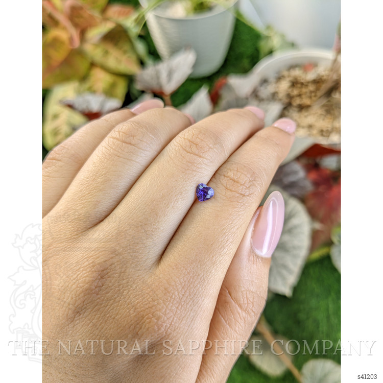 0.64 Ct. Purple Sapphire from Ceylon (Sri Lanka)