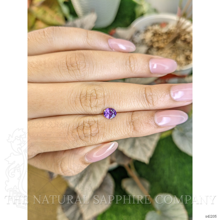 0.82 Ct. Pinkish Purple Sapphire from Ceylon (Sri Lanka)