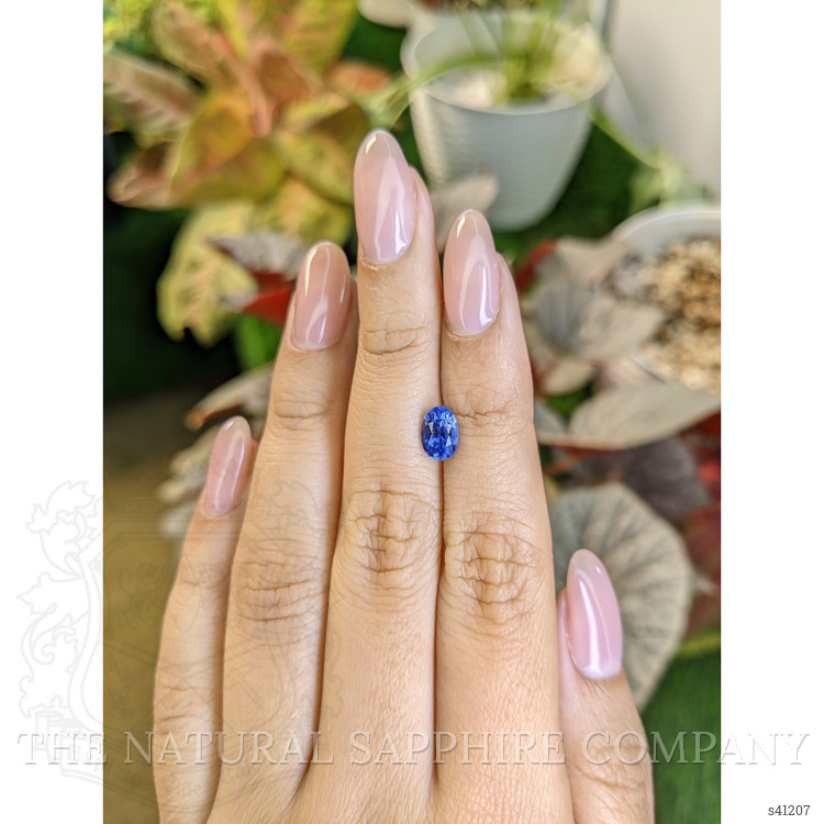 1.28 Ct. Blue Sapphire from Ceylon (Sri Lanka)