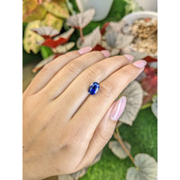 3.05 Ct. Blue Sapphire from Ceylon (Sri Lanka) Life Style