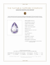0.43 Ct. Purple Sapphire from Ceylon (Sri Lanka) Scan Report
