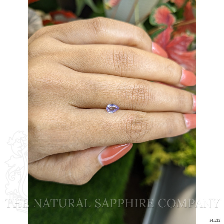 0.43 Ct. Purple Sapphire from Ceylon (Sri Lanka)