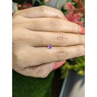 0.38 Ct. Pinkish Purple Sapphire from Ceylon (Sri Lanka) Life Style