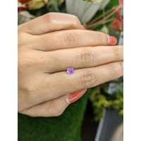 0.72 Ct. Pinkish Purple Sapphire from Ceylon (Sri Lanka) Life Style