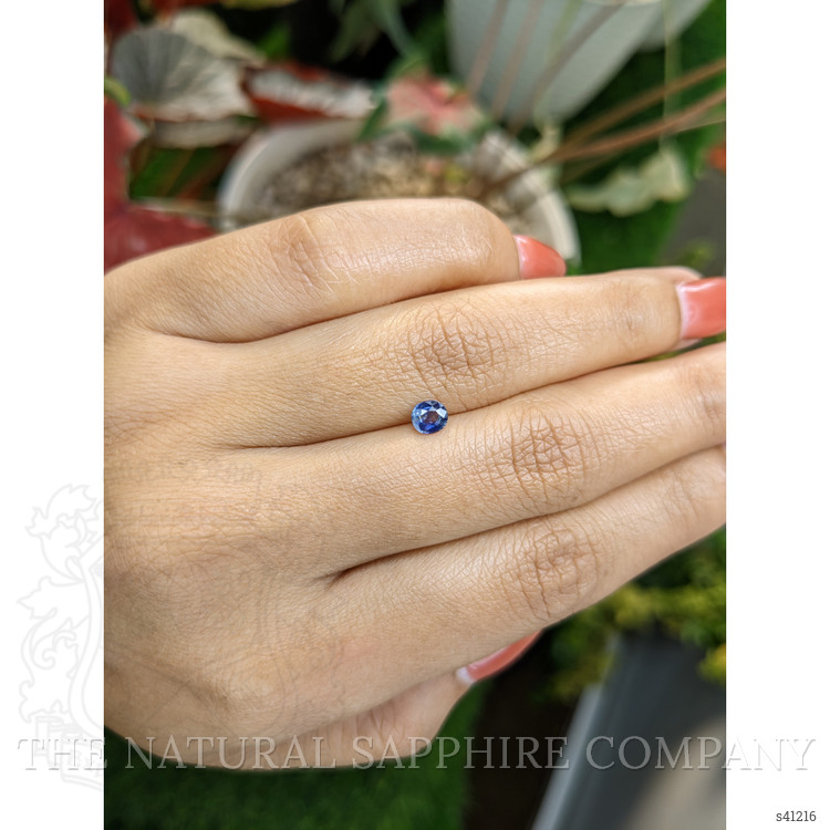 0.41 Ct. Blue Sapphire from Ceylon (Sri Lanka)