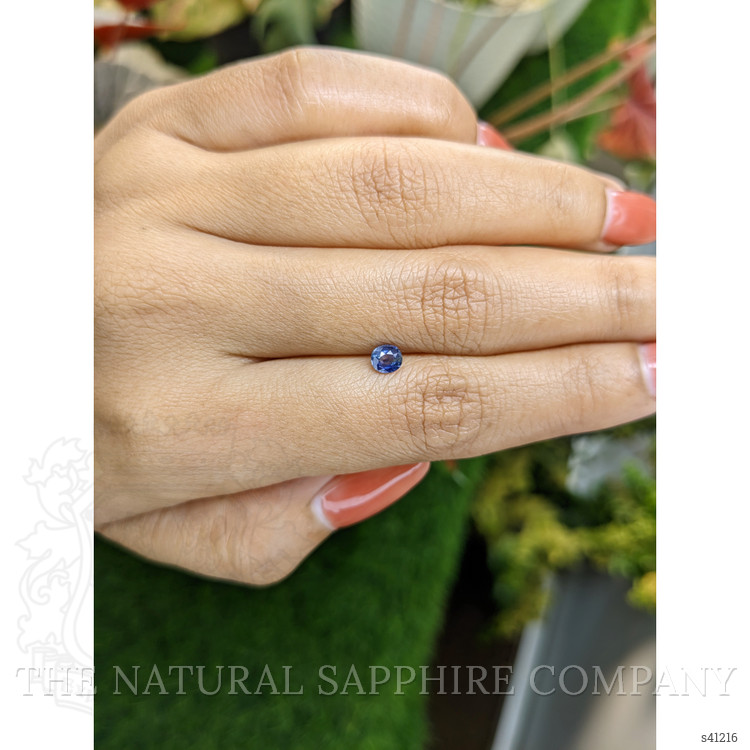 0.41 Ct. Blue Sapphire from Ceylon (Sri Lanka)