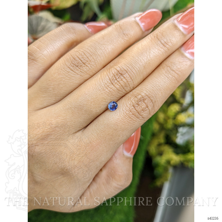 0.41 Ct. Blue Sapphire from Ceylon (Sri Lanka)