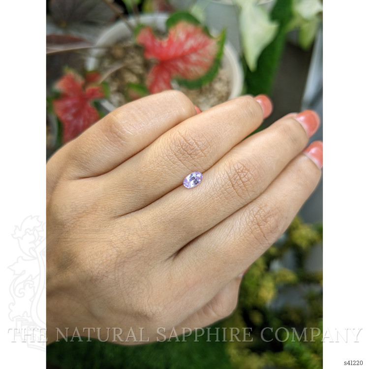 0.57 Ct. Pinkish Purple Sapphire from Ceylon (Sri Lanka)